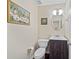Charming powder room with vanity, mirror, and stylish fixtures at 5340 Harris Creek Dr, Cumming, GA 30040