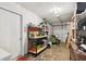 Organized garage with workbench, storage shelves, and ample space for tools at 600 Cowan Rd, Covington, GA 30016