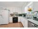 Well-appointed kitchen featuring stainless steel appliances, white cabinetry, and a functional layout at 600 Cowan Rd, Covington, GA 30016