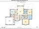Main floor blueprint featuring kitchen, living, and dining rooms at 1565 Kings Xing, Smoke Rise, GA 30087