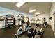 Well-equipped fitness center with treadmills, weights, and exercise machines for resident use at 5347 Harbury Cv, Suwanee, GA 30024