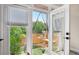 Cozy patio and landscaping view through french doors and window at 840 United Se Ave # 205, Atlanta, GA 30312