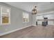 Dining room with natural light and hardwood floors adjacent to the kitchen area at 183 Cleveland # B, Atlanta, GA 30316