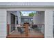 View of the home's patio area with string lights and stylish seating at 183 Cleveland # B, Atlanta, GA 30316