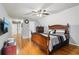 Bedroom with stylish decor and hardwood flooring at 2631 Young Rd, Stone Mountain, GA 30088