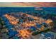 Scenic aerial view of a neighborhood at night showcasing community street lights at 4875 Churchill Ridge Dr, Cumming, GA 30028
