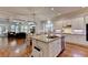 Spacious kitchen with granite island, stainless steel appliances, and an open floor plan for entertaining at 1668 Legrand Cir, Lawrenceville, GA 30043
