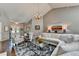 Inviting living room with vaulted ceilings and stylish furnishings at 510 Elgaen Ct, Roswell, GA 30075