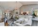 Bright living area boasts vaulted ceiling, open layout, and comfortable seating at 510 Elgaen Ct, Roswell, GA 30075