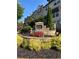 Attractive community signage, highlighting the entrance to the Cameron Parc neighborhood with lush greenery at 5504 Cameron Parc Dr, Alpharetta, GA 30022