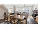 A dining area is situated between the living room and the staircase at 704 Banton Nw Dr, Atlanta, GA 30318