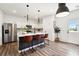 Beautiful kitchen featuring modern appliances, a center island, and ample cabinet space at 1001 Starmoss Ln, Conyers, GA 30094