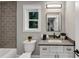 Bathroom featuring modern sink, fixtures, and tile at 331 Terrell Sw Dr, Marietta, GA 30064