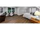 Bright bedroom with hardwood floors and a large window providing natural light at 331 Terrell Sw Dr, Marietta, GA 30064
