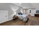 Bedroom with hardwood floors, grey walls, and minimalist decor at 331 Terrell Sw Dr, Marietta, GA 30064