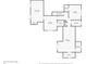 A detailed floor plan showcasing the layout of the second floor with labeled rooms and dimensions at 331 Terrell Sw Dr, Marietta, GA 30064