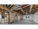 Spacious unfinished basement area featuring insulated walls and exposed ductwork at 331 Terrell Sw Dr, Marietta, GA 30064