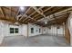 Open unfinished basement space with insulated walls and exposed ceiling beams at 331 Terrell Sw Dr, Marietta, GA 30064