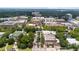 Dense aerial view of a commercial district with tree-lined streets, large buildings and various landmarks at 3388 Elgin Dr, Decatur, GA 30032