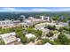 City aerial view of business and residential buildings, green tree canopies and distant skyline at 3388 Elgin Dr, Decatur, GA 30032