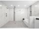 Bathroom shower with modern fixtures, sleek tiling, and convenient built-in niche at 3388 Elgin Dr, Decatur, GA 30032