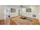 Bonus room with hardwood floors, wide trim, and neutral walls at 1961 Luke Edwards Rd, Dacula, GA 30019