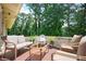 Cozy patio furnished with comfortable seating, perfect for relaxing and enjoying the outdoor space at 2302 Springside Way, Decatur, GA 30032