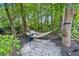 Relaxing backyard hammock nestled among mature trees, creating a peaceful outdoor retreat at 4385 Pinehollow Court Ct, Alpharetta, GA 30022