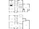 Floor plan of first and second floor layout featuring kitchen, living spaces, and bedrooms at 4385 Pinehollow Court Ct, Alpharetta, GA 30022
