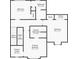 Upstairs floor plan showing bedroom, bathroom, and closet locations with dimensions at 1731 Pryor Sw Rd # 307, Atlanta, GA 30315