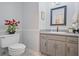 Cozy bathroom with modern vanity and neutral color palette creates a relaxing and inviting atmosphere at 7045 Hunters Ne Knl, Sandy Springs, GA 30328