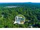 Lovely neighborhood aerial view, showcasing the property's location within lush greenery and near nearby homes at 3402 Devoe Ct, Marietta, GA 30062