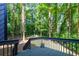 Enjoy outdoor living on this deck, perfect for relaxation or entertaining with views of a lush, wooded backyard at 3402 Devoe Ct, Marietta, GA 30062