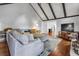 Bright, open living room featuring vaulted ceilings and comfortable seating area at 3402 Devoe Ct, Marietta, GA 30062