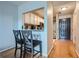 Kitchen with granite countertops, stainless steel appliances, breakfast bar with seating, and an adjacent dining area at 3655 Habersham Ne Rd # 344, Atlanta, GA 30305
