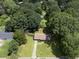 Aerial shot showcases the home's prime location and well-manicured lawn at 434 Terrace Sw Dr, Smyrna, GA 30082