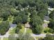 Overhead view of a well-situated property with mature trees and a manicured lawn at 434 Terrace Sw Dr, Smyrna, GA 30082