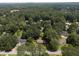 Wide aerial view of a residential area with lush trees and a home with a manicured lawn at 434 Terrace Sw Dr, Smyrna, GA 30082