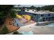 Aerial view of a brewery with outdoor seating and ample space for gatherings at 943 Rose Sw Cir, Atlanta, GA 30310