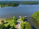 Scenic lake view with a pier, sandy beach, and lush green park, creating a tranquil and recreational atmosphere at 4442 Academy St, Acworth, GA 30101