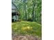 Lush, green backyard with the home's deck visible on the left at 713 Trickum Valley Dr, Woodstock, GA 30188