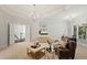 Bright bonus room with coffered ceilings, recessed lighting, with multiple entryways, and a large window at 135 Emerald Ln, Roswell, GA 30075