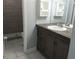 Stylish bathroom with a modern vanity, sink and mirror at 1818 Ashborough Cir # E, Marietta, GA 30067