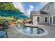 Private backyard with swimming pool and outdoor seating at 6430 Banbury Se Ct, Mableton, GA 30126