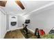 Basement with wood flooring, gym and door to the outside at 2123 Garden Cir, Decatur, GA 30032