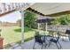 Rear patio with room for outdoor dining at 3153 Morgan Box Ne Ln, Buford, GA 30519