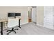 Office features two monitors, gray carpet, and a white chair at 165 Winner St, Acworth, GA 30102