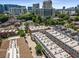 Aerial view of residential neighborhood and Atlanta skyline at 304 Stonemont Dr, Atlanta, GA 30305