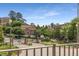 View from balcony of gated community entrance and lush landscaping at 304 Stonemont Dr, Atlanta, GA 30305