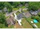 Aerial view of home's yard showing the neighboring properties at 656 S Elizabeth Nw Pl, Atlanta, GA 30318